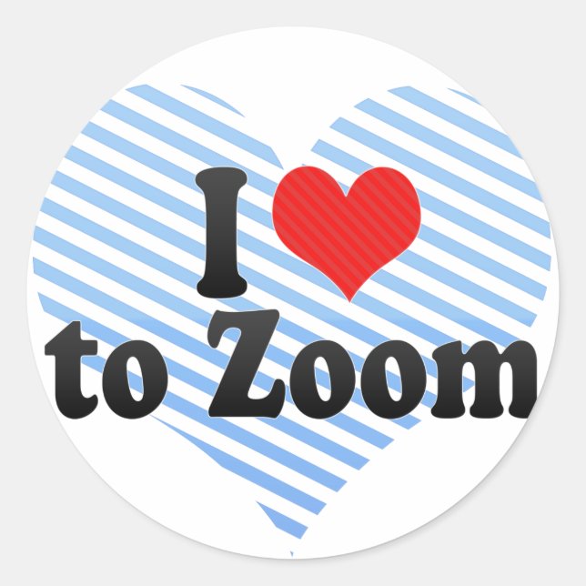 Adesivo Eu amo zumbir (Frente)