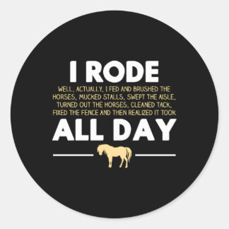 Adesivo Eu Andei O Dia Todo Cavalo Andando