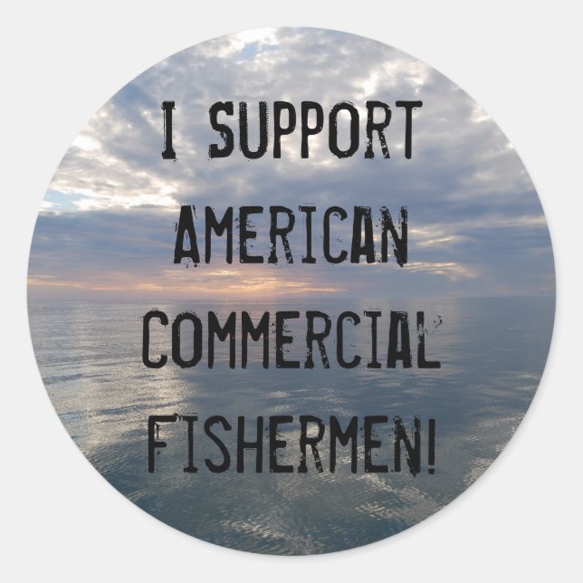 Adesivo Eu apoio a American Commercial Fis... (Frente)