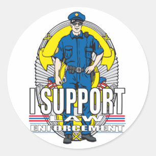 Adesivo Eu apoio a polícia