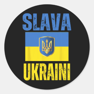 Adesivo Eu Apoio a Ucrânia Apoio a Bandeira Ucraniana Slav