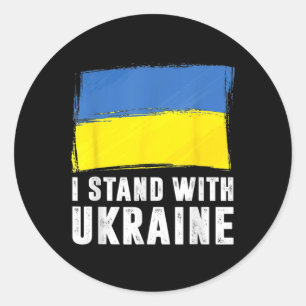 Adesivo Eu Apoio a Ucrânia Bandeira Ucraniana Apoiando Ukr
