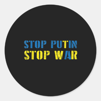 Adesivo Eu Apoio A Ucrânia Para Putin Parar A Guerra