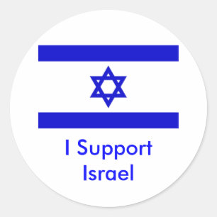 Adesivo Eu apoio Israel