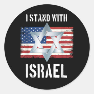 Adesivo eu apoio israel
