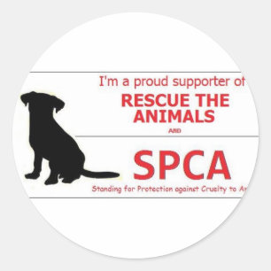 Adesivo "Eu apoio o SPCA… "