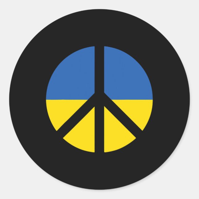 Adesivo Eu Apoio Ucrânia Fica Com a Ucrânia Bandeira Ucran (Frente)