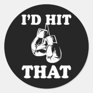 Adesivo Eu atingiria aquele sarcasmo de boxing humorístico