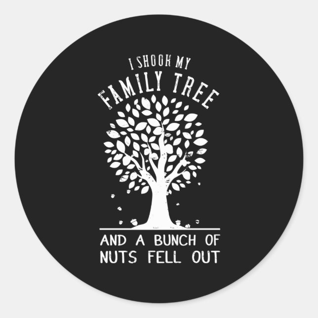 Adesivo Eu Atirei Na Reunião Da Família Da Árvore 2023 (Frente)