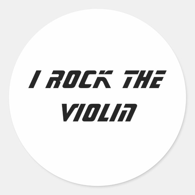 Adesivo Eu balanço o violino (Frente)