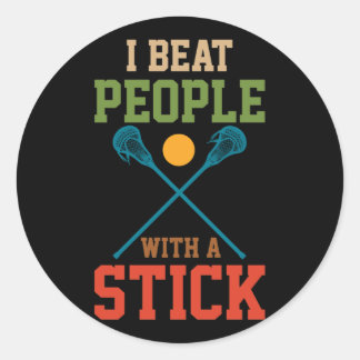 Adesivo Eu Bato Pessoas Com Uma Vintagem Do Jogador De Lac