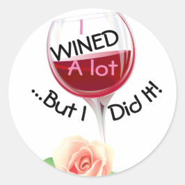 Adesivo Eu bebi muito Graduation Cap Topper