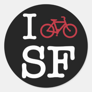 Adesivo Eu bike SF (biking do costume SF)