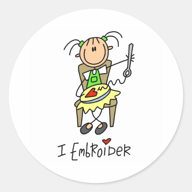 Adesivo Eu Bordar (Frente)