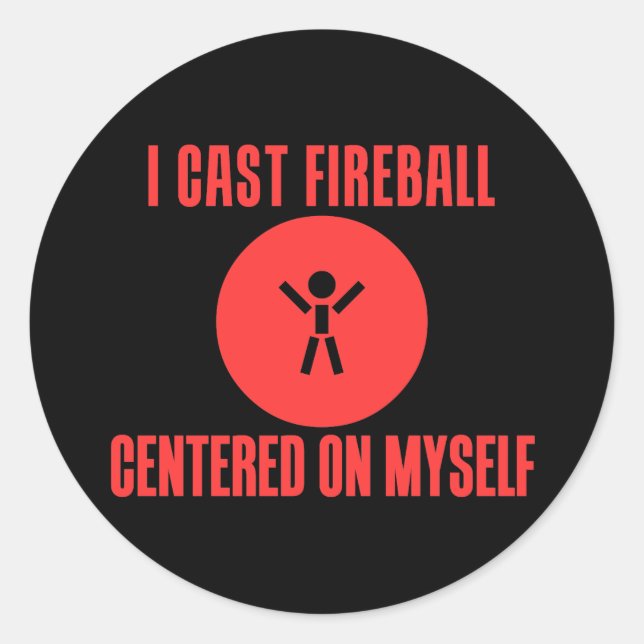 Adesivo Eu Cast Fireball (Frente)