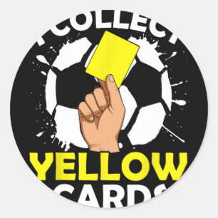 Adesivo Eu Coleciono Cartões Amarelos Futebol