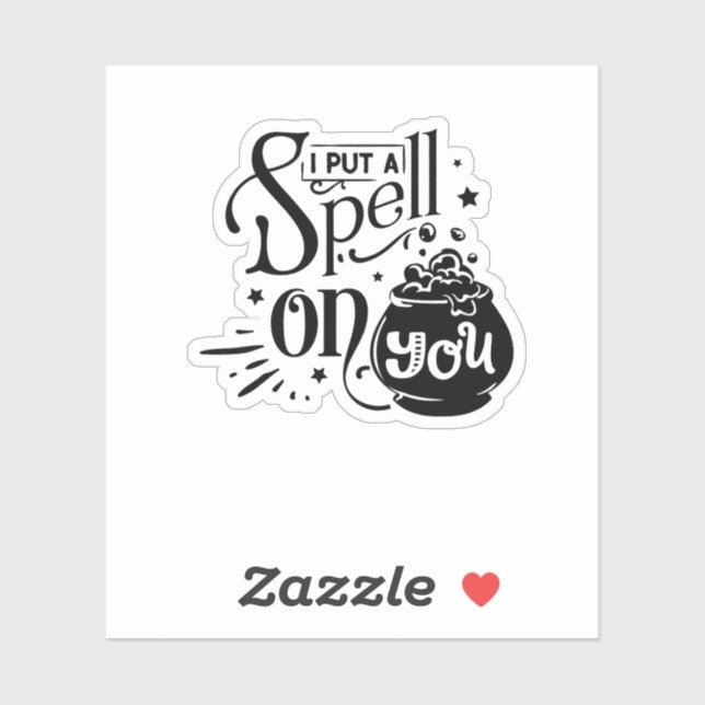 Adesivo Eu coloquei um Spell em você (Folha)