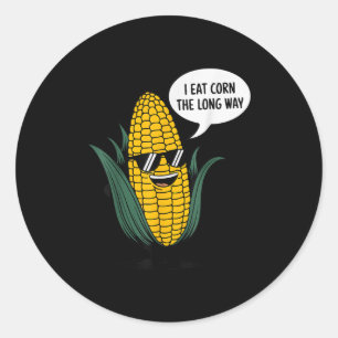 Adesivo Eu Comi Milho, A Longa E Engraçada Comida, Citando