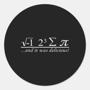 Adesivo Eu Comi Um Pouco De Pi E Foi Delicioso