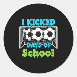 Adesivo Eu Completei 100 Dias De Escola Futebol Engraçado