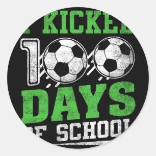 Adesivo Eu Completei 100 Dias De Escola Futebol Meninos Me