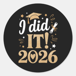 Adesivo Eu Consegui Turma De 2026 Graduação 26 Graduado