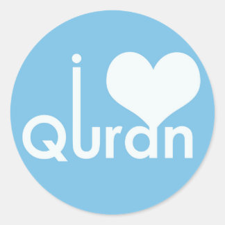 Adesivo Eu coração (amor) Quran Sticker
