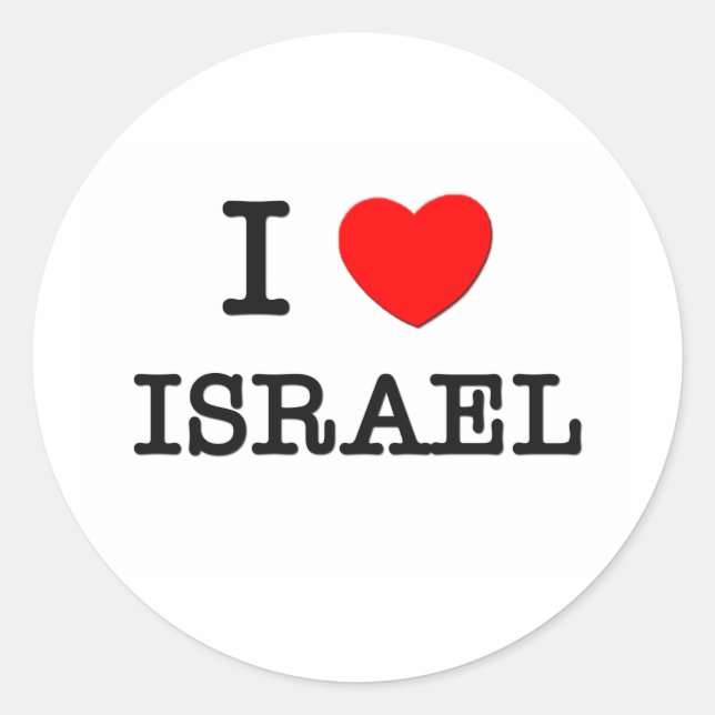 ADESIVO EU CORAÇÃO ISRAEL (Frente)