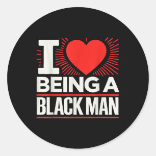 Adesivo Eu Coração Sendo Um Homem Negro Eu Adoro Ser Um Ho