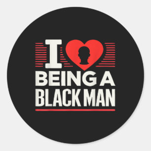 Adesivo Eu Coração Sendo Um Homem Negro Eu Adoro Ser Um Ho