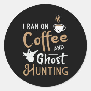 Adesivo Eu Corri No Café E Fantasma Caçando O Fantasma H