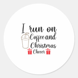 Adesivo Eu Corro No Café E Na Saúde De Natal