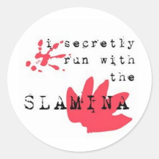Adesivo Eu corro secretamente com a SLAMINA