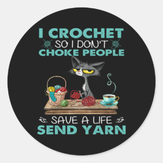 Adesivo Eu Crochet Para Que Eu Não Engole Pessoas