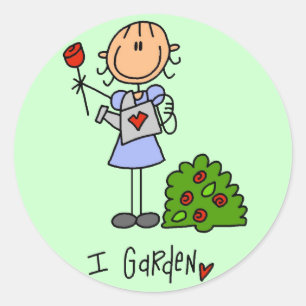Adesivo Eu Cuido do Jardim Camisetas e Presentes