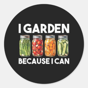 Adesivo Eu Cuido do Jardim Porque Posso Camiseta Divertida