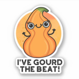 Adesivo Eu dei o beat Cute Veggie Pun Sticker
