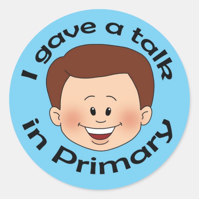 Adesivo Eu dei uma palestra no primário (Frente)