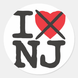 Adesivo Eu deio NJ - New-jersey