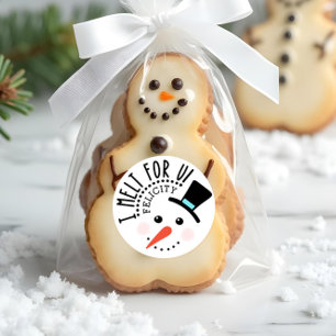Adesivo Eu derreto para você o Natal alegre gelado do