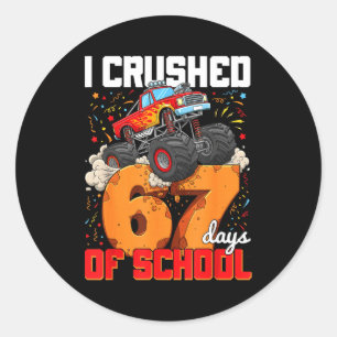 Adesivo Eu Derrotei 67 Dias De Escola Gíria Meme Geração A
