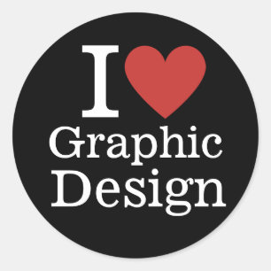 Adesivo Eu ❤️ Design de Gráficos para Estudante/Faculdade