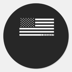 Adesivo Eu Discordo da bandeira americana 1
