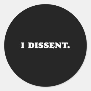 Adesivo Eu Discordo Engraçado Resistir Design Minimalista