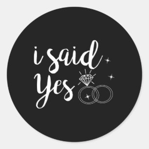 Adesivo Eu Disse Sim Sim, Anúncio De Casamento De Enet