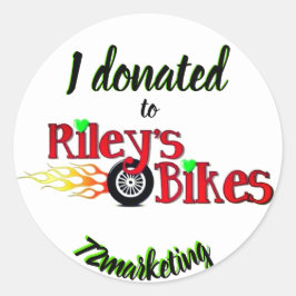 Adesivo Eu doei para o Riley's Bikes Sticker
