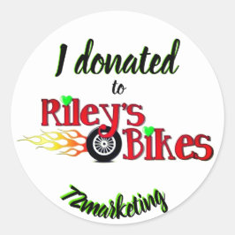 Adesivo Eu doei para o Riley's Bikes Sticker