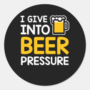 Adesivo Eu dou no bebendo da cerveja da pressão da cervej
