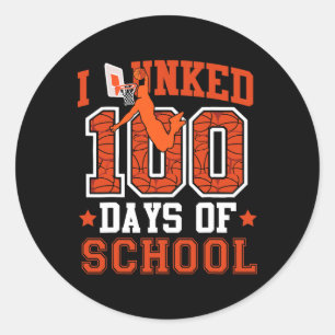 Adesivo Eu Dunked 100 Dias De Esboço Da Escola Dia 100 Cri