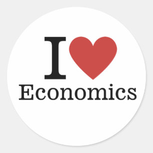 Adesivo Eu ❤️ Economia do Amor para Faculdade/Estudantes